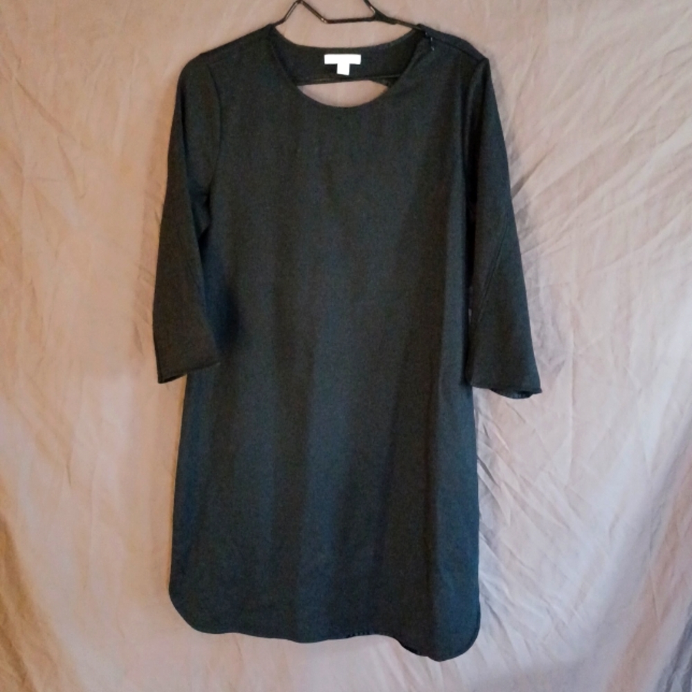 New York & Company Black Stretch Dress with Back Cut Out. Size Large